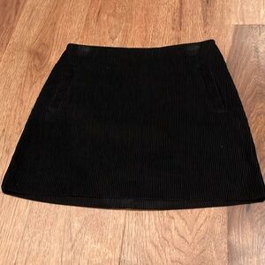 Black Velvet Skirt